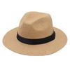 Spring And Summer Straw Hat Breathable Cool Hat Beach Sun Protection Visor Hat Gentleman Jazz Hat Men And Women Trendy