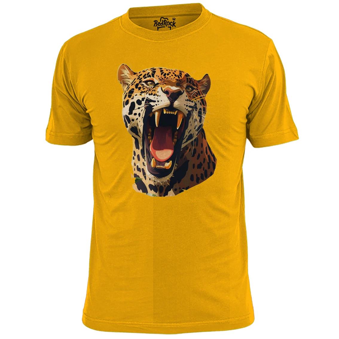 Mens Colourful Jaguar Big Cat T shirt Wildlife XL