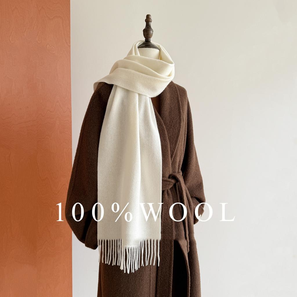Wool Women Scarf Luxury Cashmere Winter Blanket Wraps Casual Solid Print Pashmina Bufanda Travel Poncho Stoles Echarpe