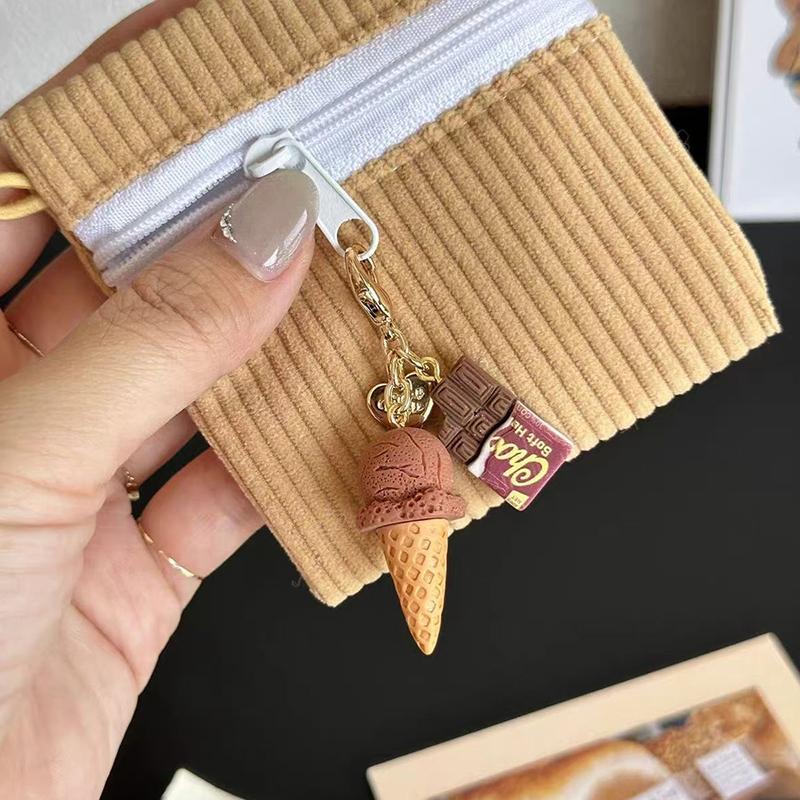 Creative Unique Doughnut Bread Coffee Phone Charm Strap Pendant Lanyard Simulated Food Toys Keychain Bag Accessories Gift