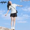 MJ STYLE Women's Cool-Feel Pique Fitted T-Shirt