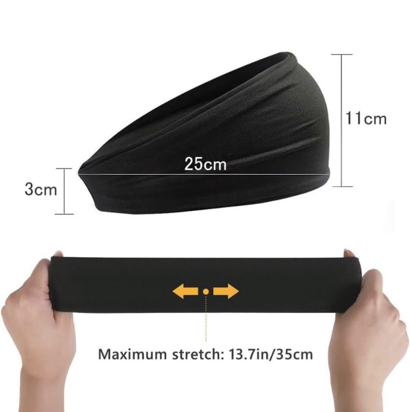 Kniebandage 2er Set, Haarband für die Knie zur Vorbeugung von Sportverletzungen, atmungsaktiv, dehnbar, zum Laufen, Unisex, schwarz, verstellbarer Druckgürtel für den Sport