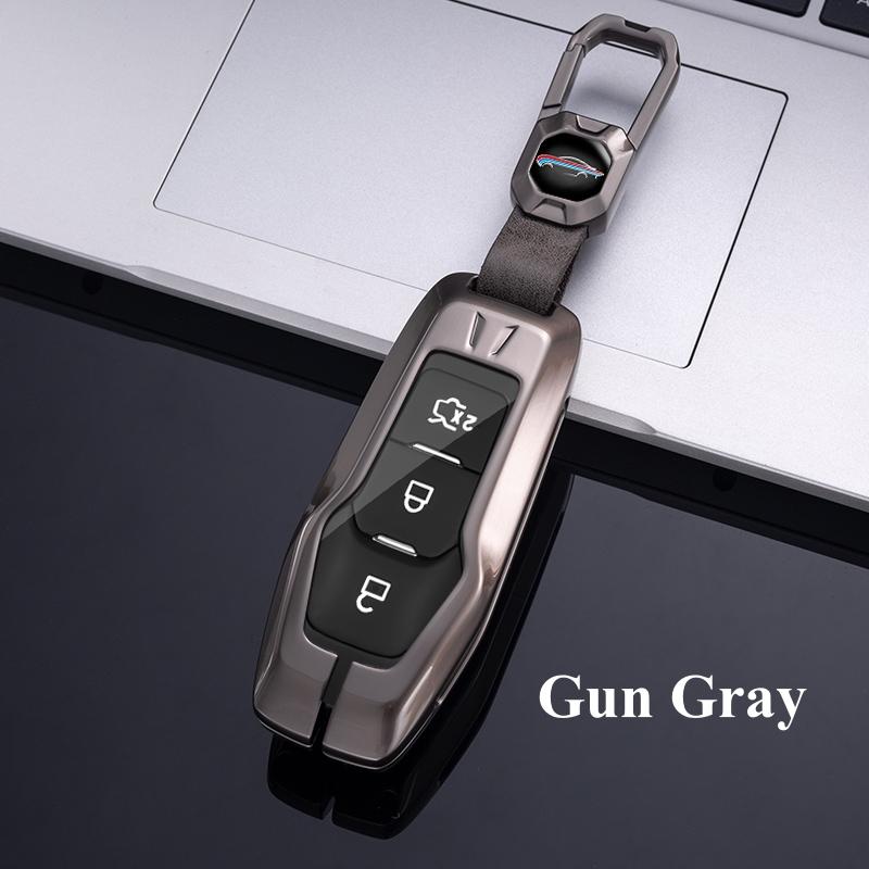 Metall Auto Fernbedienung Schlüsselanhänger Hülle Abdeckung Case Schlüsselanhänger für Ford F-150 Mondeo Galaxy S-Max Explorer Ranger 2015 2016 2017 2018