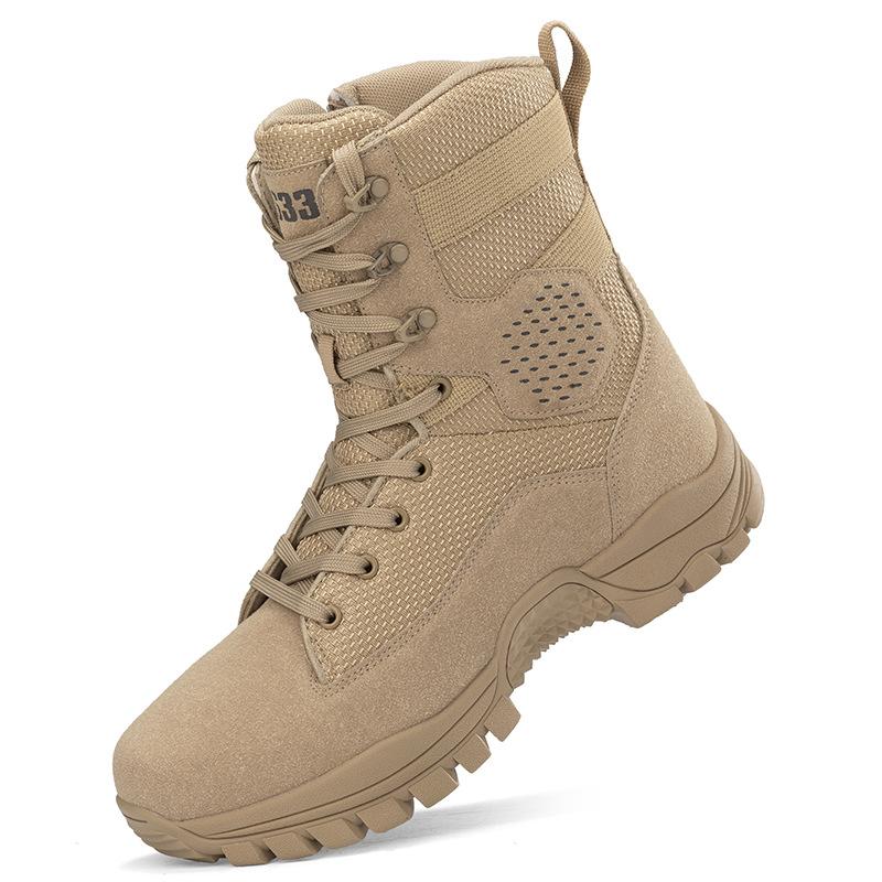 Summer Breathable Tactical Boots Special Forces Outdoor Sports Hiking Combat Boots Men's High-top Military Boots