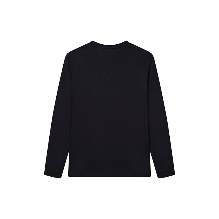 Fila Logo Letter Print Sports Casual Round Neck Long Sleeve Drop Shoulder T-Shirt Men Tops Legendary-Blue F11M238205F-NV