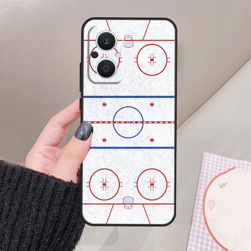 Ice Hockey Rink Sport Funda For OPPO Reno 10 11 12 13 14 Pro 8 7 Lite 11F 12F 13F 14F OPPO Find X8 X5 X6 X9 Pro Case