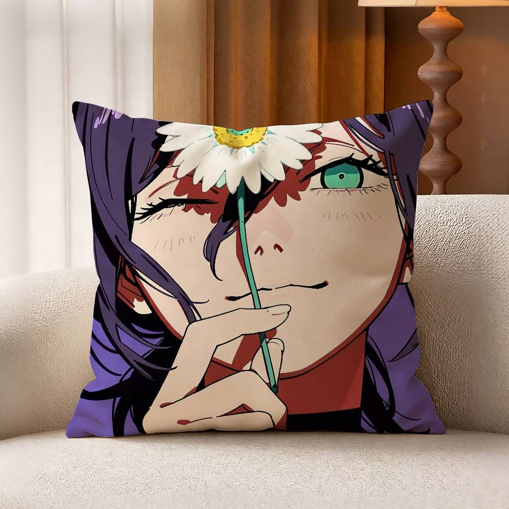 CChainsaw Man The Movie rReze Arc Pillow Case for Sofa Living Room Home office Decor Protective Cover