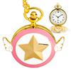 Cartoon Anime Sakura Taschenuhr Damen Quarzuhren Anhänger Zubehör