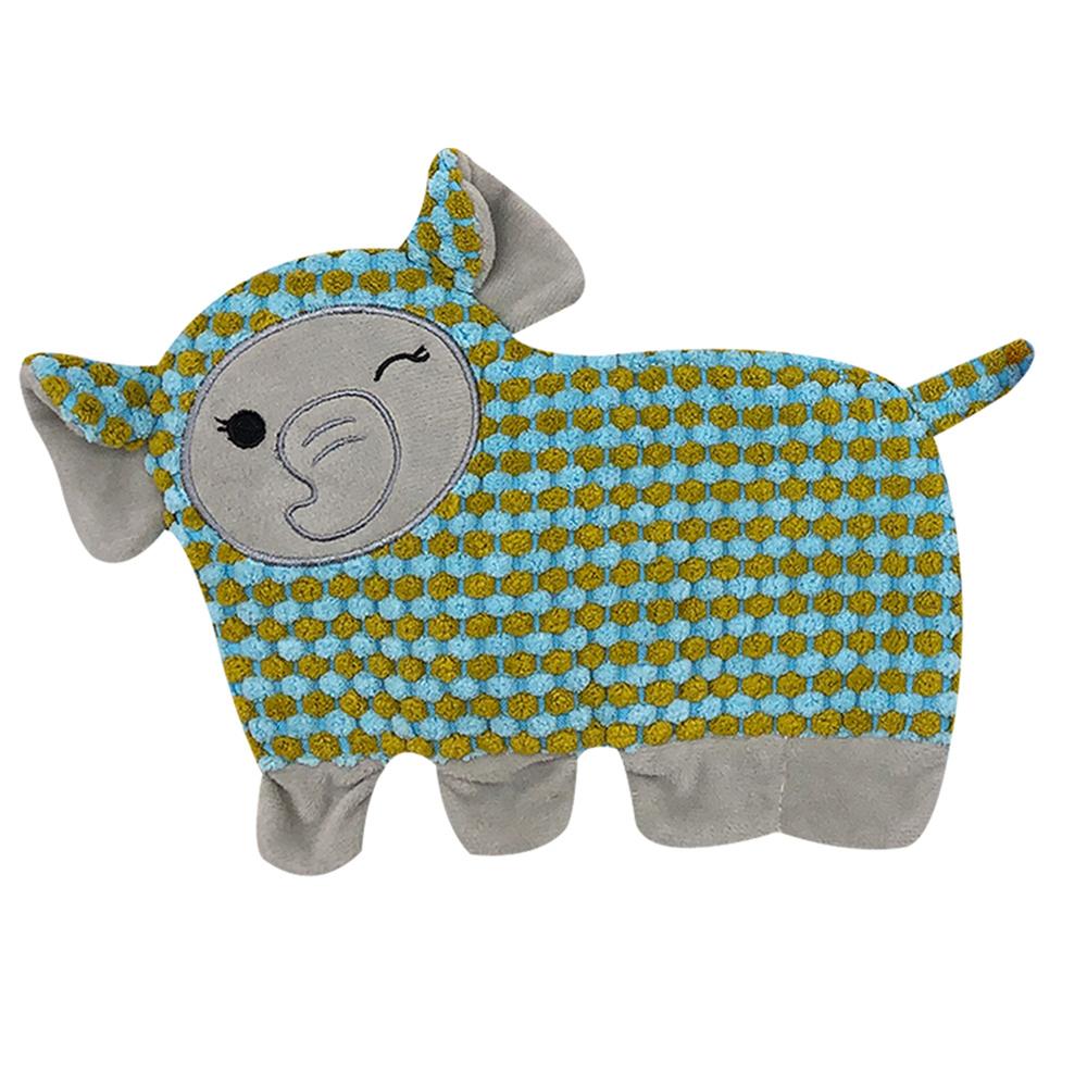 Plush Animal Squeak Dog Toy for Sound Clean Teeth Interactive Play Cartoon Puppy Pet Toys Supplies Elephant Dog Raccoon зелёный