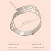 Women's European & American Fashion Metal Hollow-Out Exaggerated Elastic Bracelet Armlet