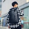Li Shen Men's PU Leather Laptop Backpack