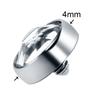 1 Pezzo Titanio G23 Cristallo CZ Micro Piercing Dermalico 3/4/5/7mm Ancora Dermalica Piercing Superficiali Opale Skin Diver Basi Gioielli per il Corpo