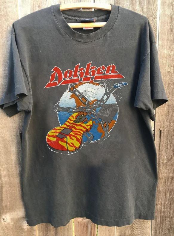 Dokken Band Shirt Dokken Graphic Charcoal Unisex Shirt Vtg S-5XL WA1605 XL