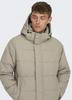 Winter Jacket Only & Sons Onscarl Life Long Quilted Coat Otw Noos (22020156) Desert Taupe