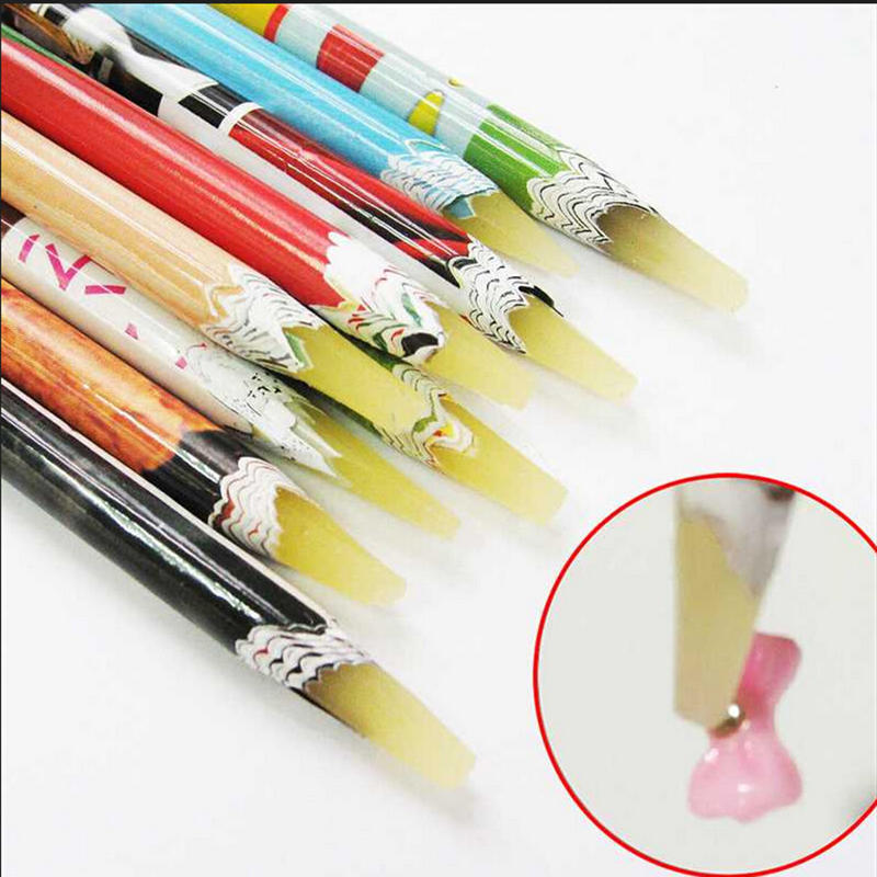 

1Pc Wax Resin Picker Pencil Crafts Nail Art Deco Pick Up Pen Long