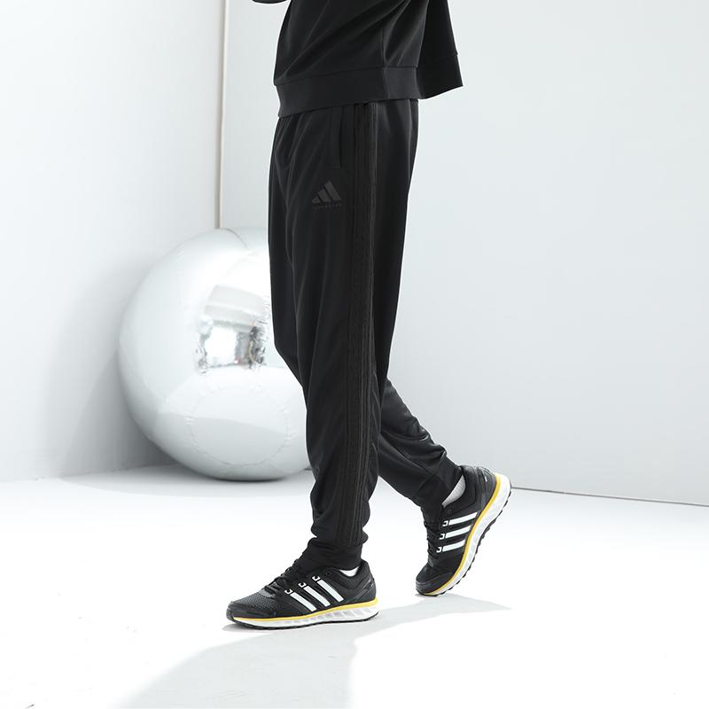 Adidas Vintage Three Stripes Mid-Rise Tapered Strick-Jogginghose Unisex-Jogginghose Schwarz TR30P1T-BB