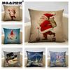 Christmas Decorative Cushion Cover Santa Claus Snowman Pillow Case 45x45cm Pillowcase Happy New Year Home Decor