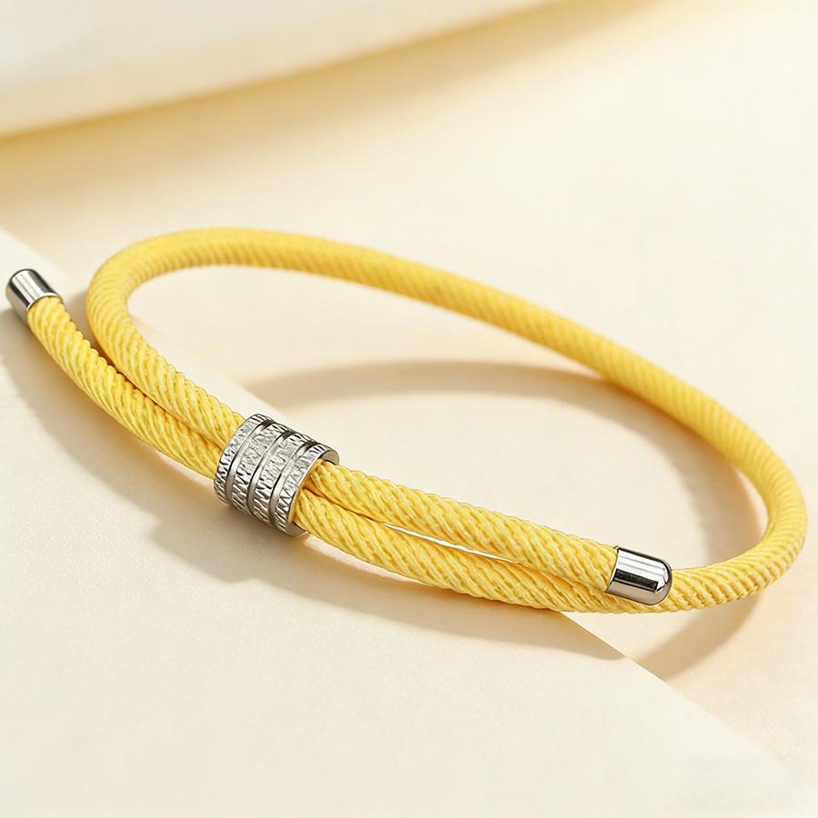 Simple Elegant Adjustable Cord Bracelet For Both Men And Women Grade A 4mm Rope Handmade Braided Friendship Braslet Unfading