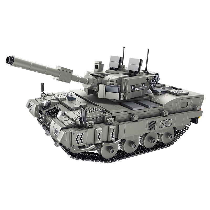 Remote Control Tank: Type 99 & Leopard Building Blocks Educational Toy for Children (676001)