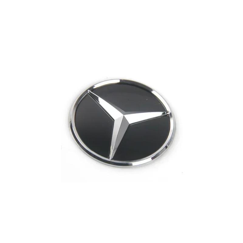 WVQ5 52/57mm Car Logo for Mercedes Benz W124 W176 A B C D M S R G Class GLA GLB W204 W212 GLK Steering Wheel Center Emblem Sticker