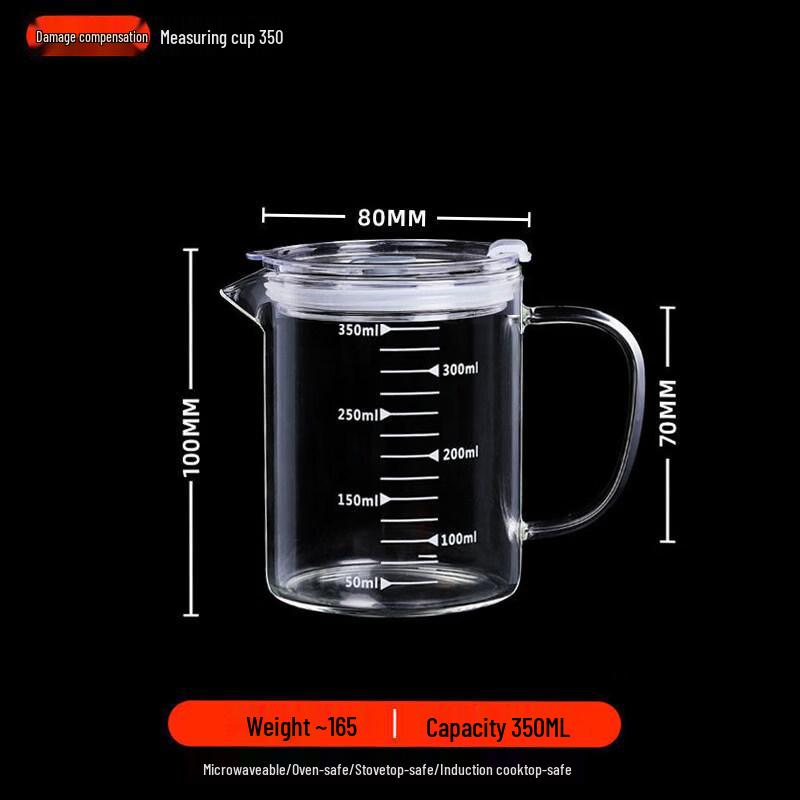 ZISIZ Graduated Glass Measuring Cup