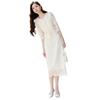 Xiangying Women's Lace Two-Piece Skirt Set