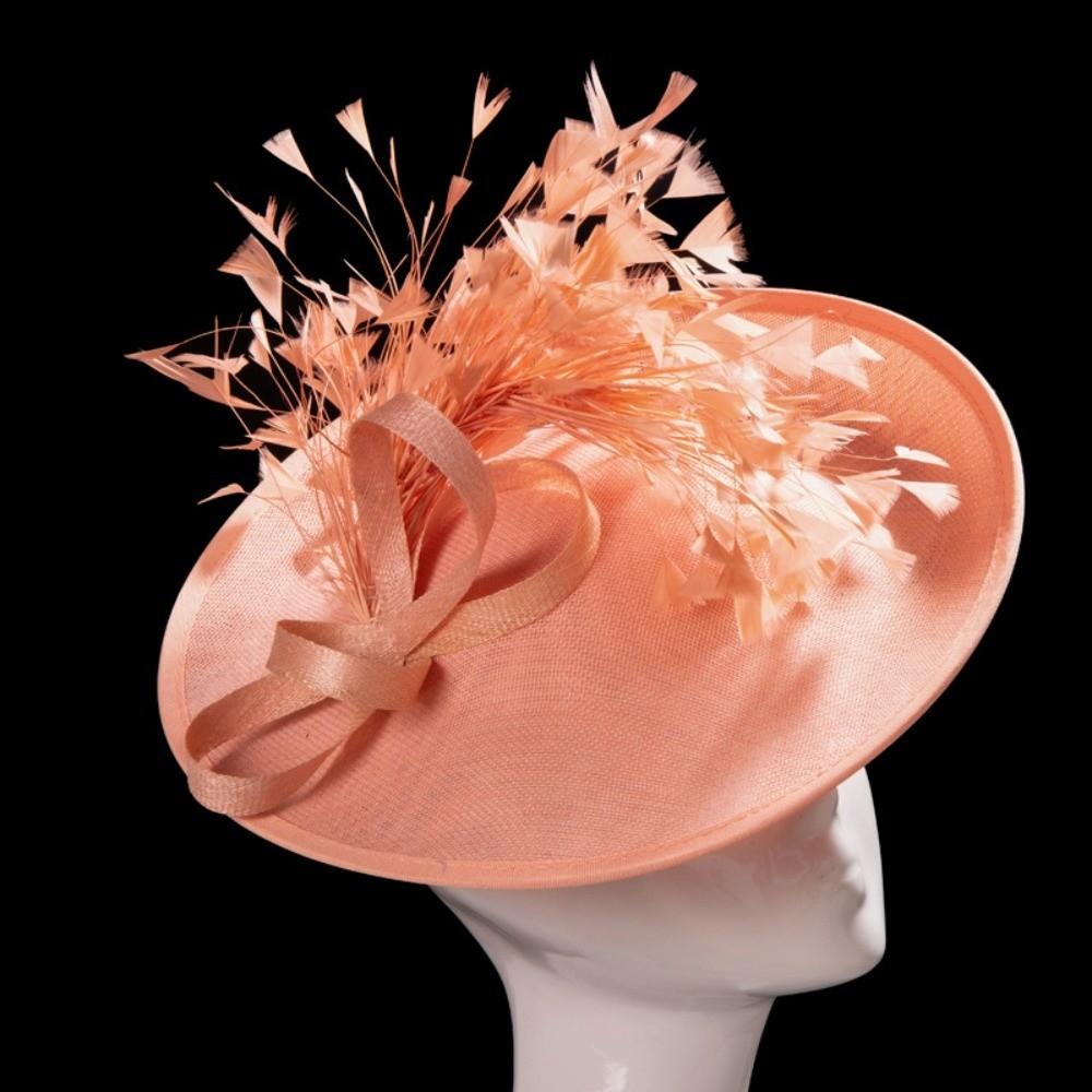 With Feather Bridal Hats Headwear Party Hats Elegant Big Top Hats Banquet