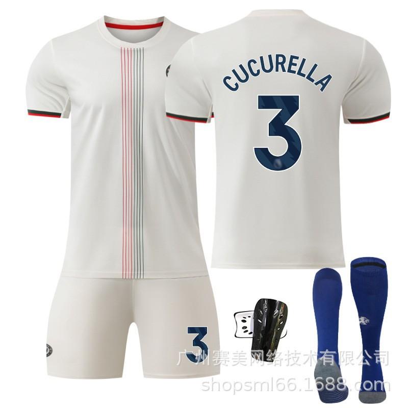 26 Football Uniform No. 10 Palmer Jersey 8 Enzo 24 Chelsea Away Suit Men's 20