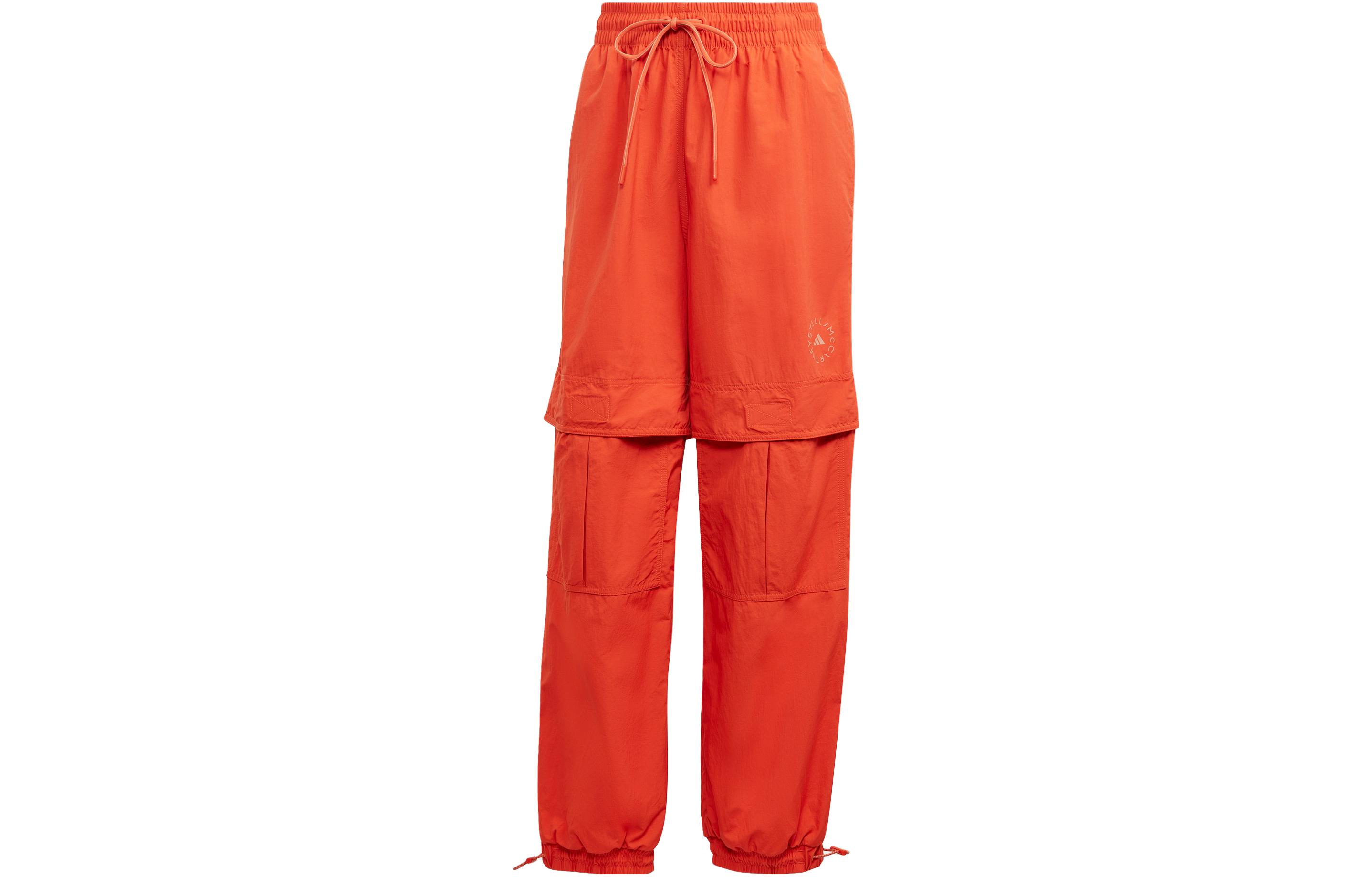 Adidas Knitted Sweatpants Women s Orange Moderate Cargo Pants HR9177 A/S