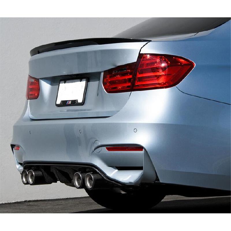 2Pc 60Mm-93Mm Glossy Carbon Fiber  For Bmw M