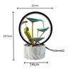 Lotus Water Fountain with Light & Fish Tank: Feng Shui Wheel for Wealth & Home Decor