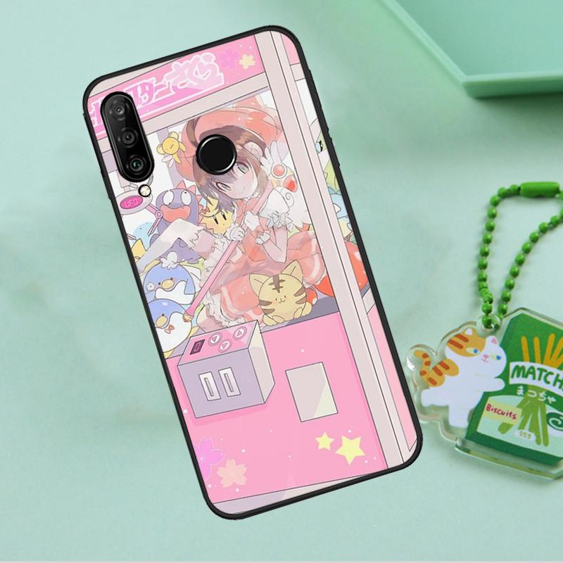 Retro Aesthetic Japanese Game Over For Huawei Nova 8i 11i 12i 12s 9 10 SE Y90 Y60 Y70 Y72 Y61 Y91 P20 P30 P40 Lite P60 Pro Case