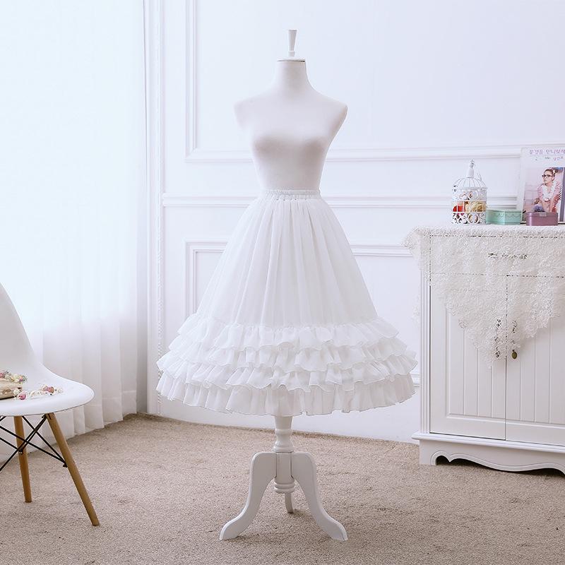 Lolita Petticoat Adjustable Fishbone Underskirt for Soft Girl Style