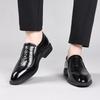 Strictly selected men's casual leather shoes crocodile pattern fashion platform leather wedding shoes British style business dress Wenzhou men's shoes