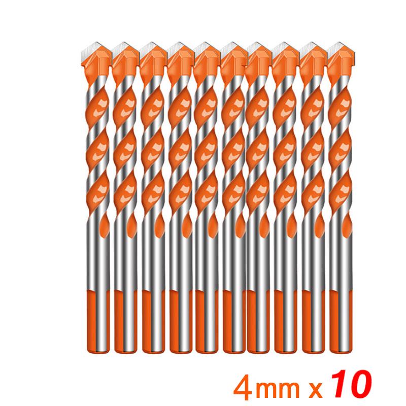 Ultimate Brill Bits Multi-Material Triangle Drill Bit Diamond Set for Tile Concrete Brick Glass Plastic Wood Stone 3-12mm