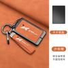 New Zinc Alloy Leather Car Remote Control Key Cover, For  Xpeng P7 P7I, Protected Keychain Bag, Car Accessories