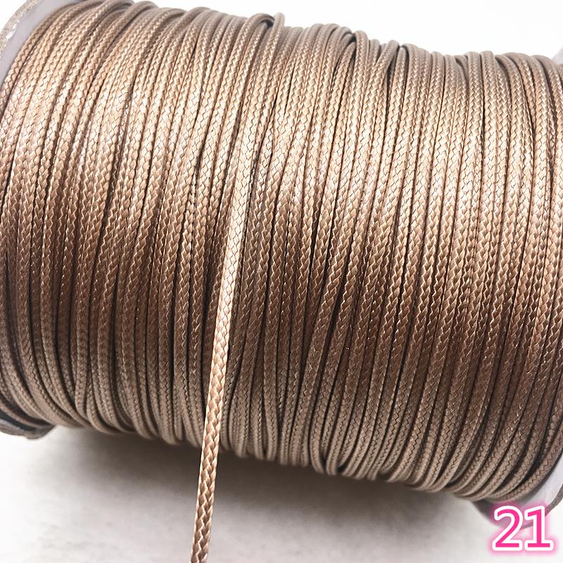 10 Meters 1mm 1.5mm Waxed Cotton Cord Waxed Thread Cord String Strap Necklace Rope Bead for Jewelry Making DIY Bracelet Necklace