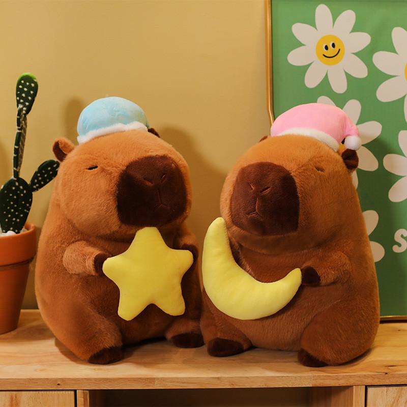 Adorable Creative Birthday Capybara Plush Toy Pillow Soft Cute Gift For Any Occasion