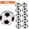 Sports Party Favor Bags Ball Themed Goodie Candy Bags Soccer Snacks Soccer Non Woven Gift Bags for Sport Party