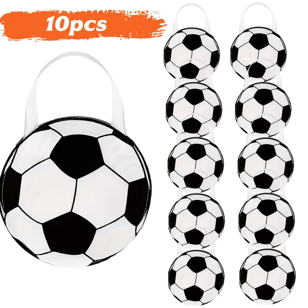 Sports Party Favor Bags Ball Themed Goodie Candy Bags Soccer Snacks Soccer Non Woven Gift Bags for Sport Party