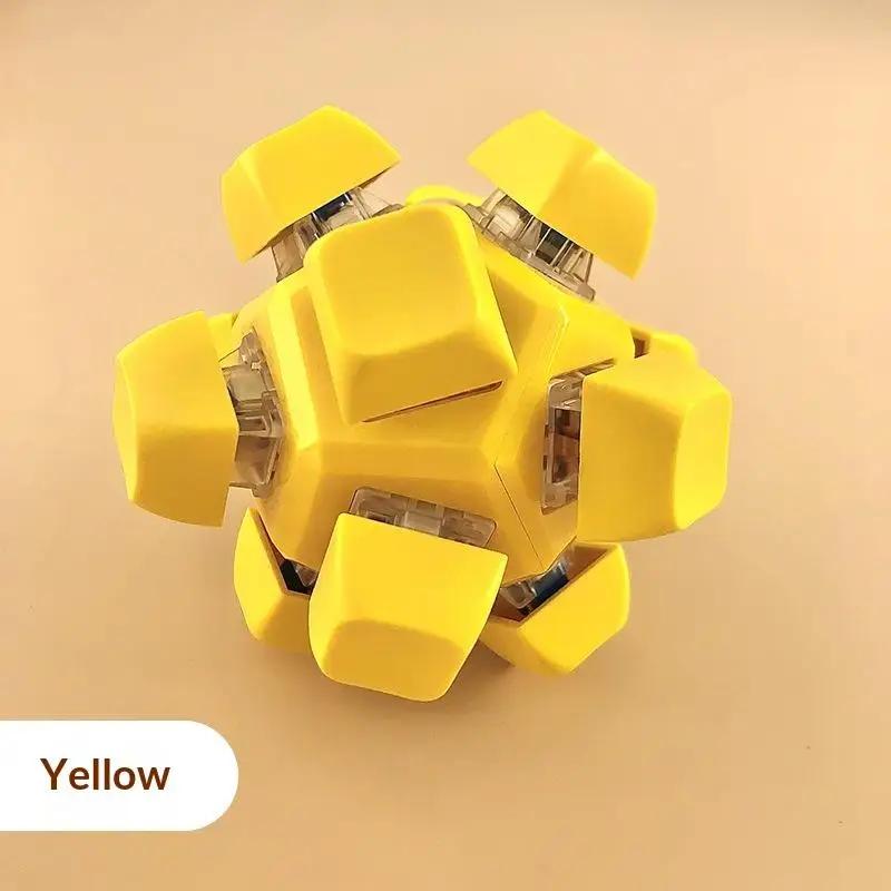 

Creative Stress Reliever 12 Key Flashing Light Stress Relieving Keyboard Ball Fingertip Pressing Gift Toy