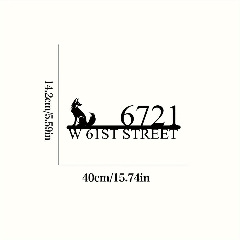 

Graceful Elegant Fox Metal Wall Art WIST ST Design Home Outdoor Decor Party Ambiance Easy Install