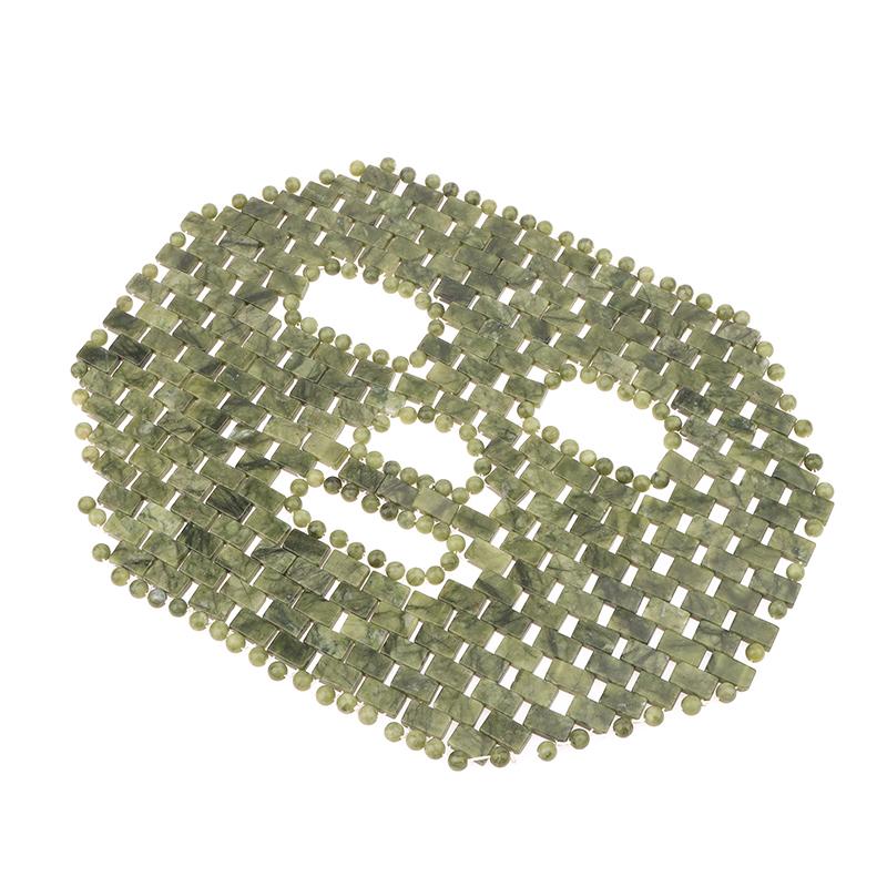 Natürliche Jade Gesichts-Augenmaske Heiß-/Kaltsteintherapie Massagegerät Home Beauty Spa Salon Hautpflege Beauty-Massagegerät