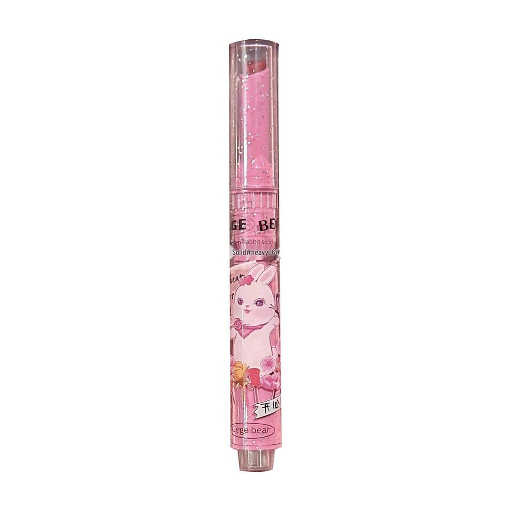 Gege Bear Garden Pink Rabbit Shimmering Moisturizing Lip Gloss