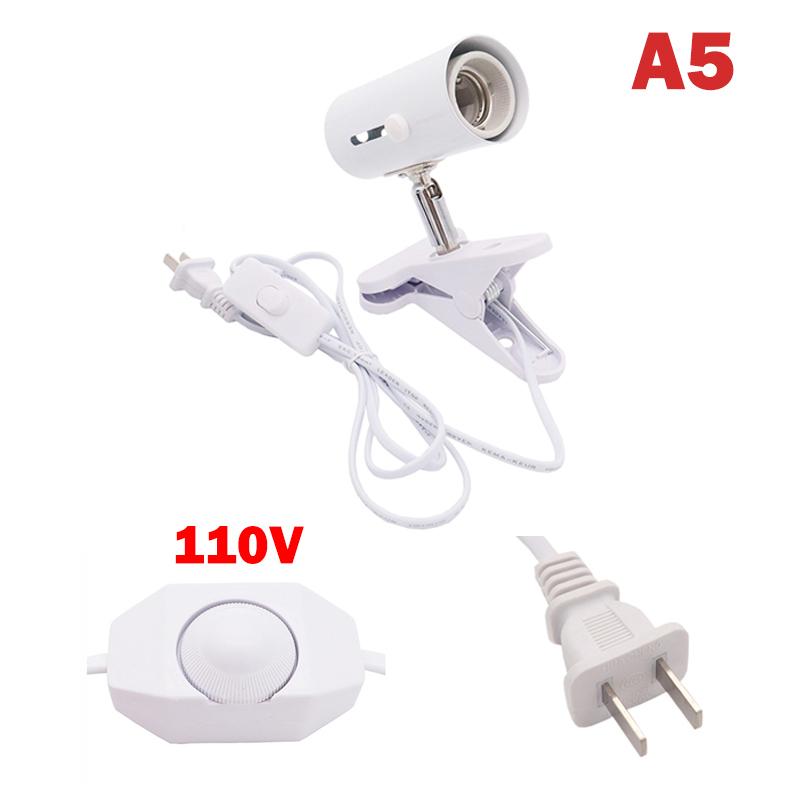 Uva+Uvb Reptile Lamp Kit Clip-On Ceramic Light Holder Turtle Basking Uv Heating