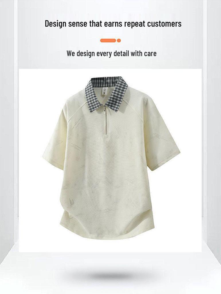 Men's Ice Silk Quick-Drying Lapel Polo T-Shirt (Summer 2021)