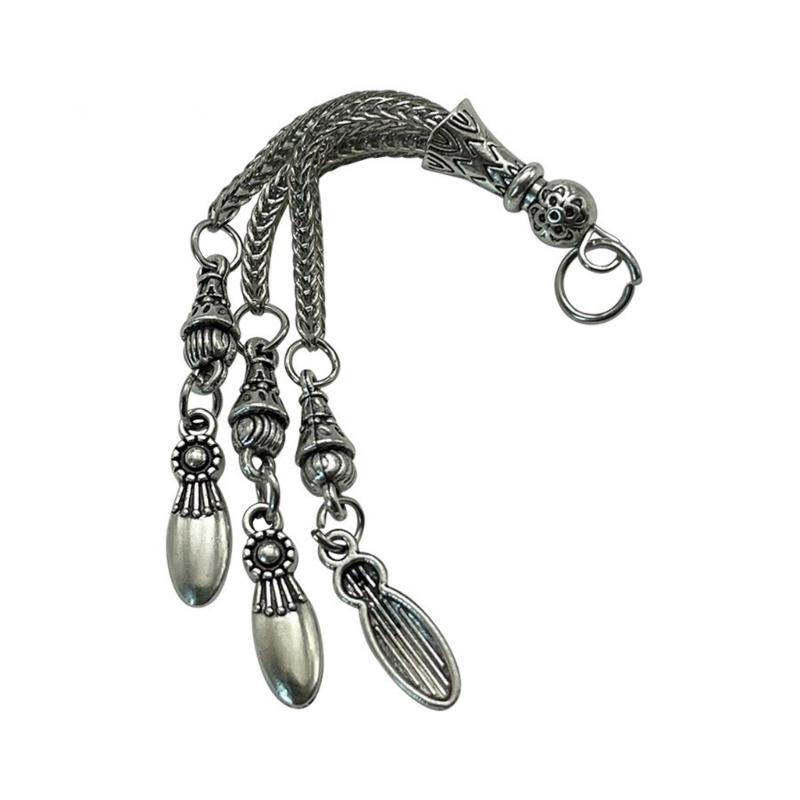Antique Silver Plated Necklace Connectors Metal Brushes Pendant Accessories DIY Handmade Jewelry Making Supplies