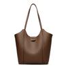 Elegant Women's Handbag Quality Leather Top-Handle Bag Ladies Solid Color Shoulder Crossbody Bag Casual Tote Purse Messenger Sac