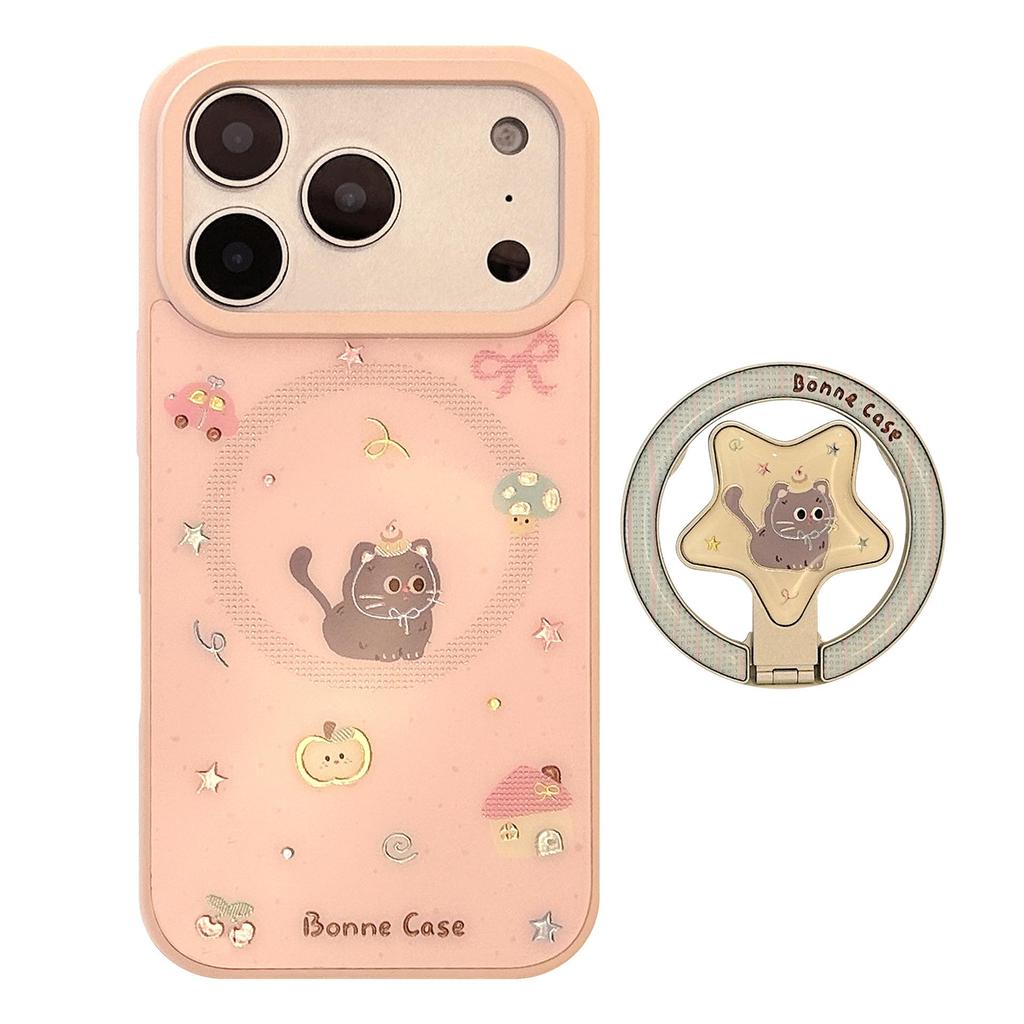 Custodia Magnetica per Telefono con Gattino Carino per iPhone 16, iPhone 17 e iPhone 17 Pro Max