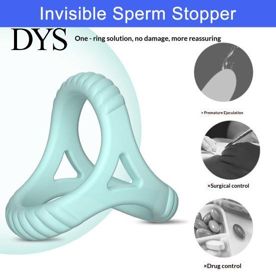 Flexible Sperm Lock Ring Ring, 3D Spiral Design Stable Fit Discreet Male Non-slip Silicone Portable Surface for Daily Wear Contraceptive